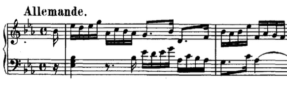 Bach Suite 819a Allemande