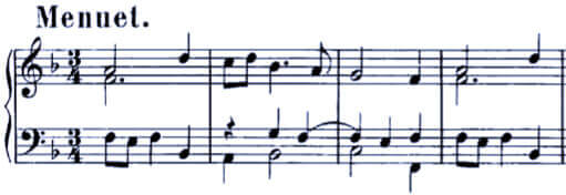 Bach Overture 820 Menuet