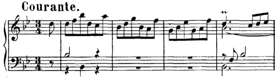 Bach Suite 821 Courante