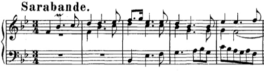 Bach Suite 821 Sarabande