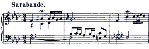 Bach Suite 823 Sarabande