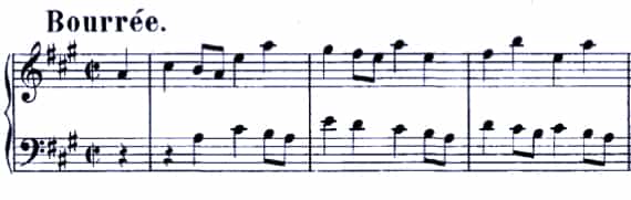 Bach Suite 832 Bourree