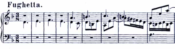 Bach BWV 899 Fughetta
