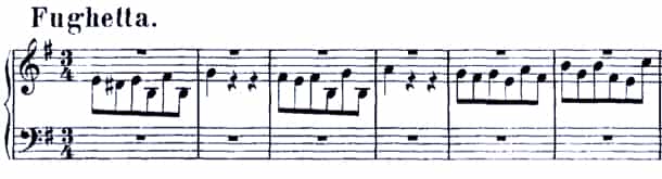 Bach BWV 900 Fughetta