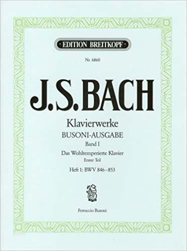 平均律クラヴィーア曲集 第1巻/1 BWV 846-853/ブゾーニ編/ブライトコップ & ヘルテル社