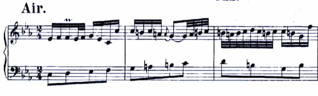 Bach Air mit Variationen BWV 991