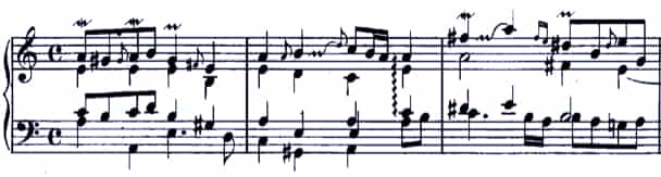 Bach Aria variata BWV 989