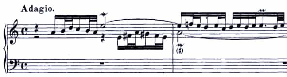 Bach Concerto BWV 977 mov. 2