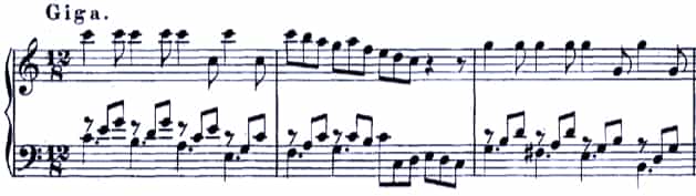 Bach Concerto BWV 977 mov. 3