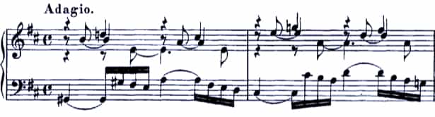 Bach Sonata BWV 963 mov. 4
