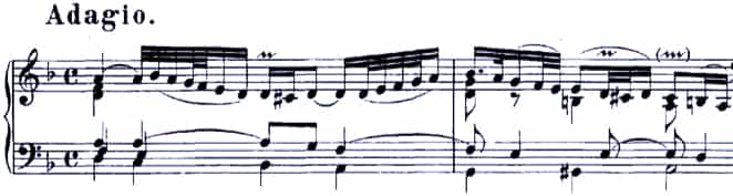 Bach Sonata BWV 964 mov. 1