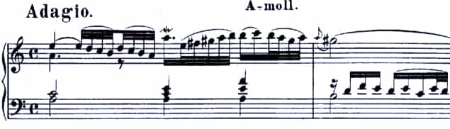 Bach Sonata BWV 965-1. Adagio