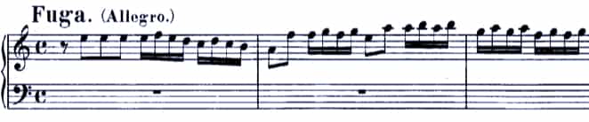 Bach Sonata BWV 965-2. Fugue