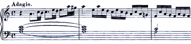 Bach Sonata BWV 965-3. Adagio