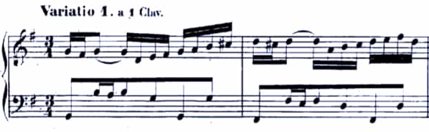 Bach Goldberg Variations BWV 988 Var. 1