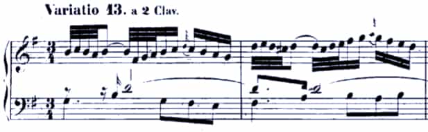 Bach Goldberg Variations BWV 988, Var. 13
