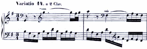 Bach Goldberg Variations BWV 988, Var. 14