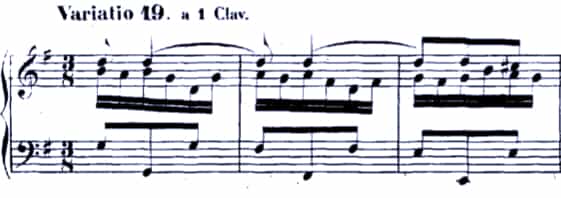Bach Goldberg Variations BWV 988, Var. 19