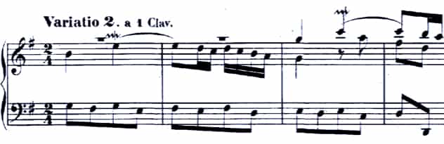 Bach Goldberg Variations BWV 988, Var. 2