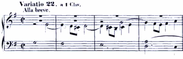 Bach Goldberg Variations BWV 988, Var. 22