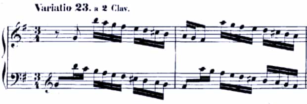 Bach Goldberg Variations BWV 988, Var. 23
