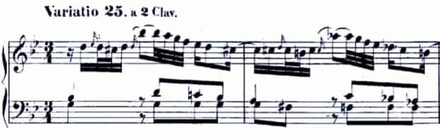 Bach Goldberg Variations BWV 988, Var. 25