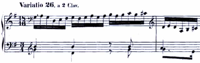 Bach Goldberg Variations BWV 988, Var. 26