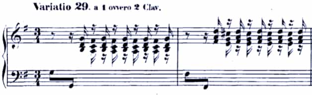 Bach Goldberg Variations BWV 988, Var. 29