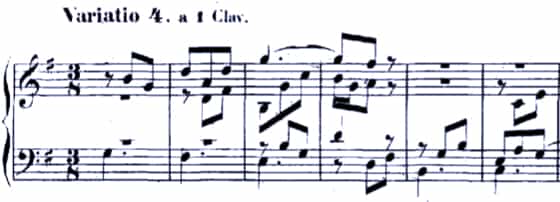 Bach Goldberg Variations BWV 988, Var. 4