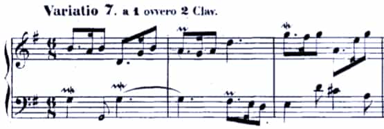 Bach Goldberg Variasions BWV 988, Var. 7
