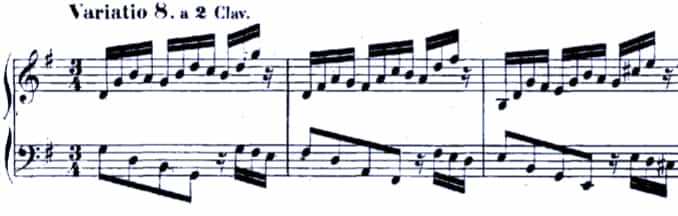 Bach Goldberg Variations BWV 988, Var. 8