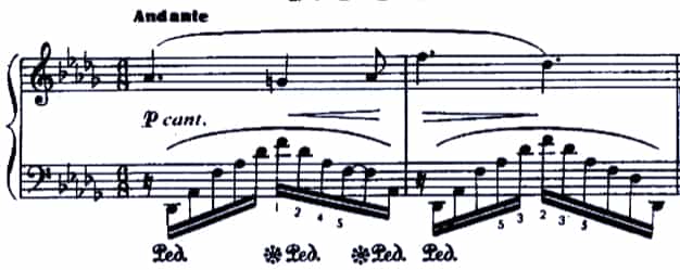 スクリャービン：左手のためのノクターン Op. 9-2の難易度