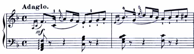 ハイドン：ピアノソナタ ハ長調 Hob. XVI:35 第2楽章 難易度