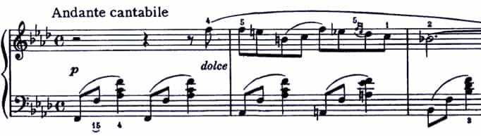 チャイコフスキー：ロマンス へ短調 Op. 5の難易度