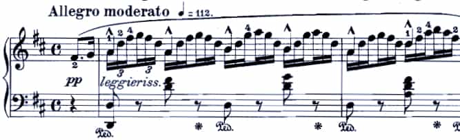 ブルグミュラー：18の練習曲 18. つむぎ歌 難易度